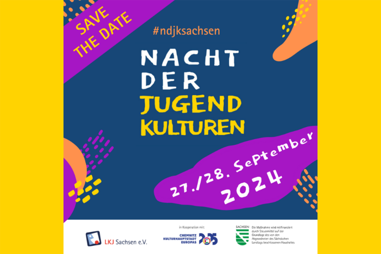 Save The Date: 6. Sächsische Nacht der Jugendkulturen am 27./28. September 2024